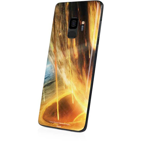 StockTrek Giant Asteroid Collides with Planet Earth Galaxy S9 Skin